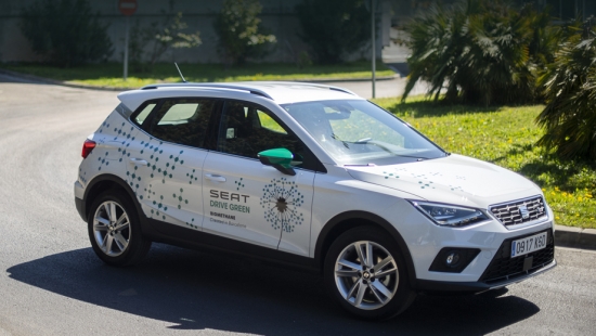 SEAT tests biomethane as a fuel